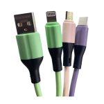 کابل شارژ سه سر Sentex - میکرو/ تایپ سی/ آیفون